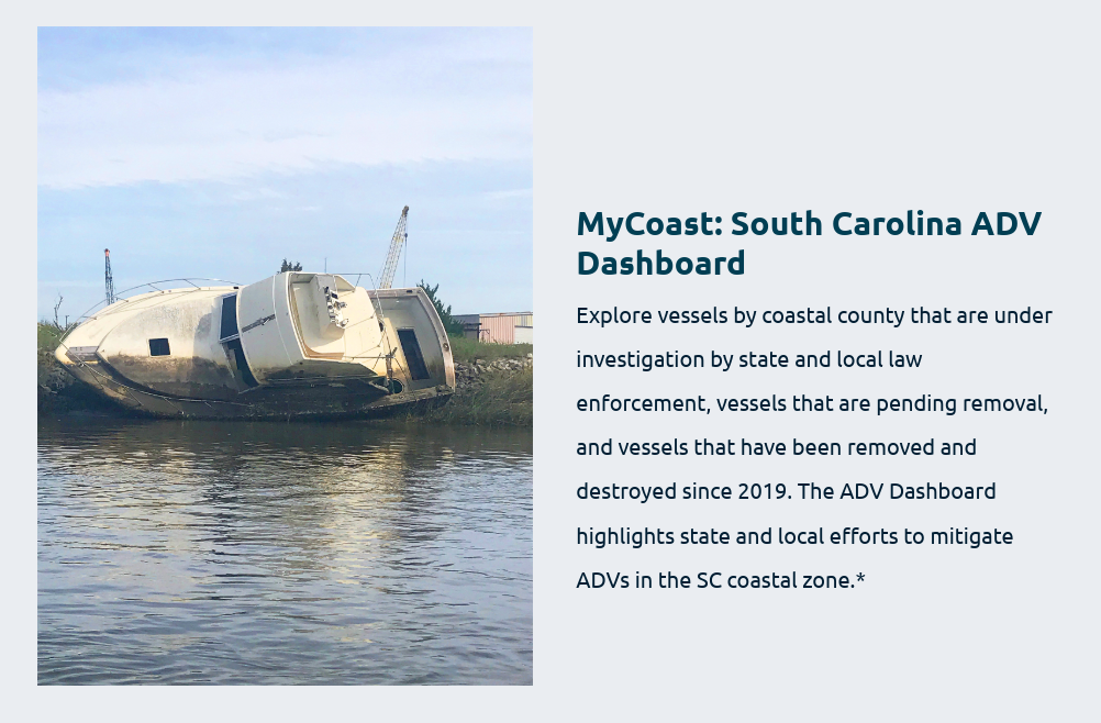 Click here to access the MyCoast SC ADV Dashboard