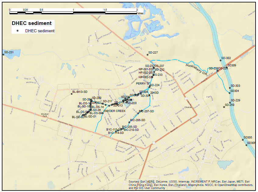 Cheraw Cleanup Map