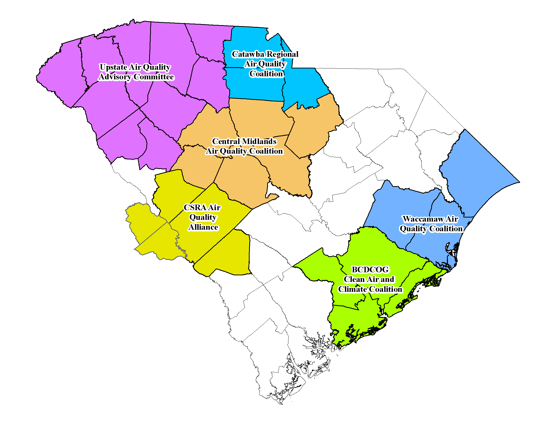 Map of South Carolina image