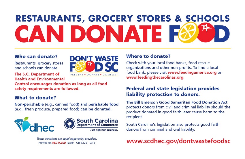 Food donation for restaurants