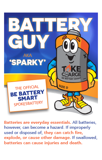 Battery Guy AKA Sparky baseball card pdf image