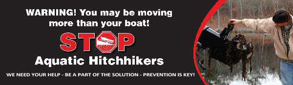 aquatic hitchiker prevention billboard