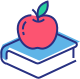 apple on book icon