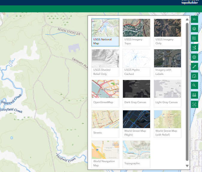 Screenshot of the USGS National Map Viewer