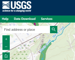 Screenshot showing address search bar