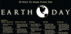 List of 50 ways to make Earth Day every day