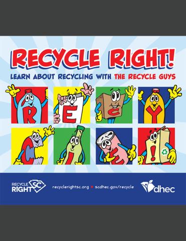 Recycle right poster graphic