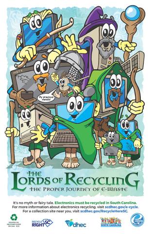 Lords of Recycling poster graphic