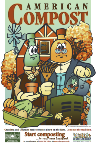 American Compost poster graphic