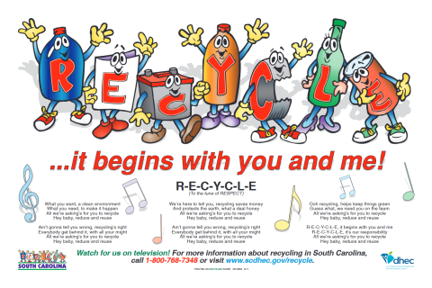 Recycle: It Begins with You and Me poster graphic