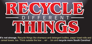 Recycle Different Things - Recycle Guys Poster styled like the Stranger Things logo