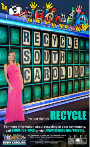 Recycle South Carolina poster graphic